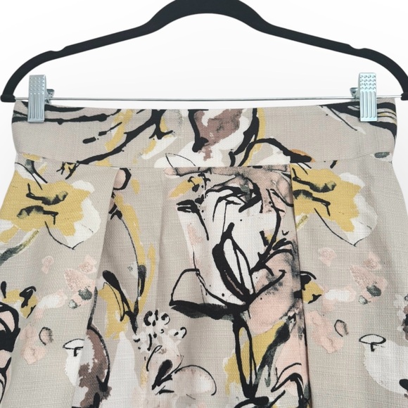BLACK HALO $298 Retail Sanibel Floral Watercolor Pleated Mini Skirt, Size 10 - Picture 3 of 13